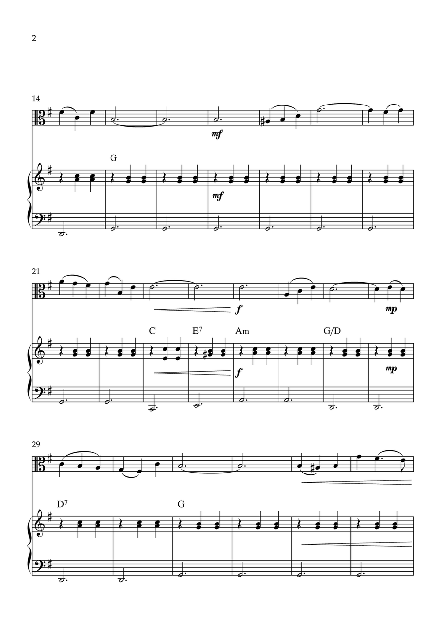 Sobre Las Olas (Over The Waves) Viola scores gallery preview page 2