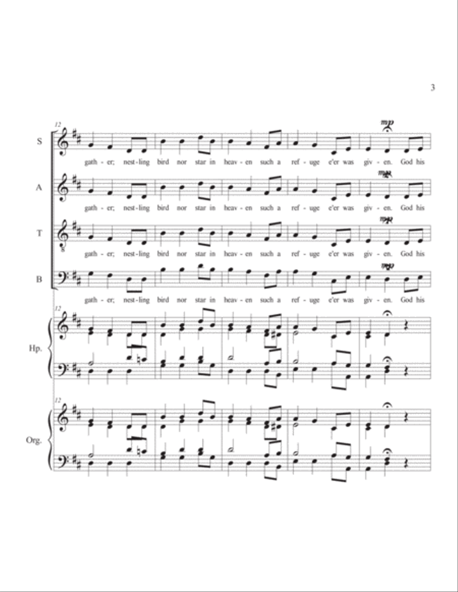 Children of the Heavenly Father 4-Part scores gallery preview page 4