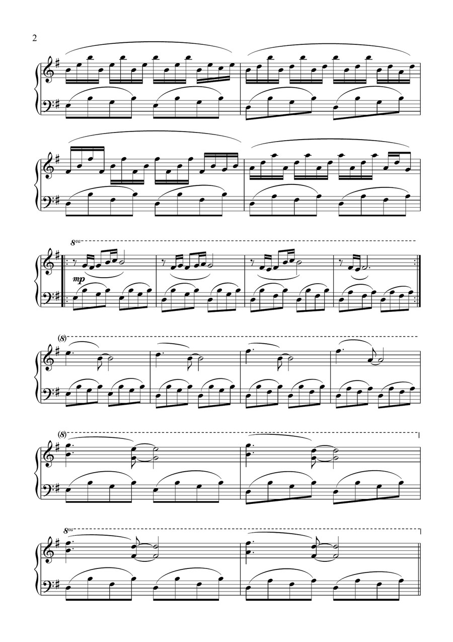 Comptine D'un Autre Été: L'après-midi Piano Solo scores gallery preview page 2