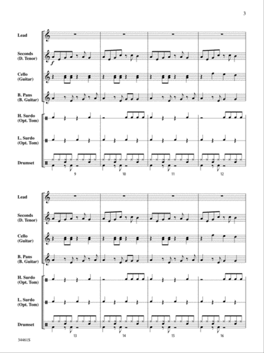 Bahia Street Beat Steel Drum Band scores gallery preview page 4