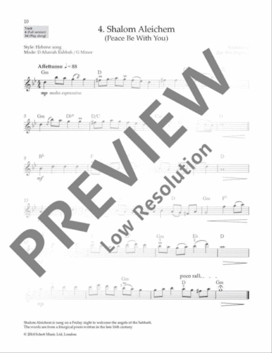 Klezmer Fiddle Tunes Violin Solo scores gallery preview page 11