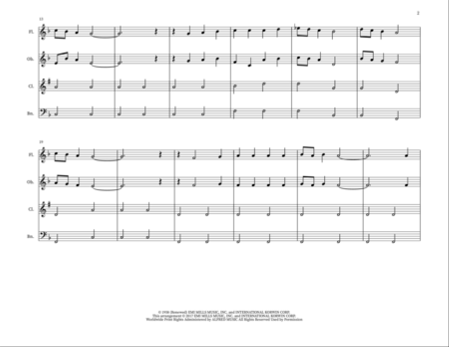 The Little Drummer Boy Small Ensemble scores gallery preview page 2
