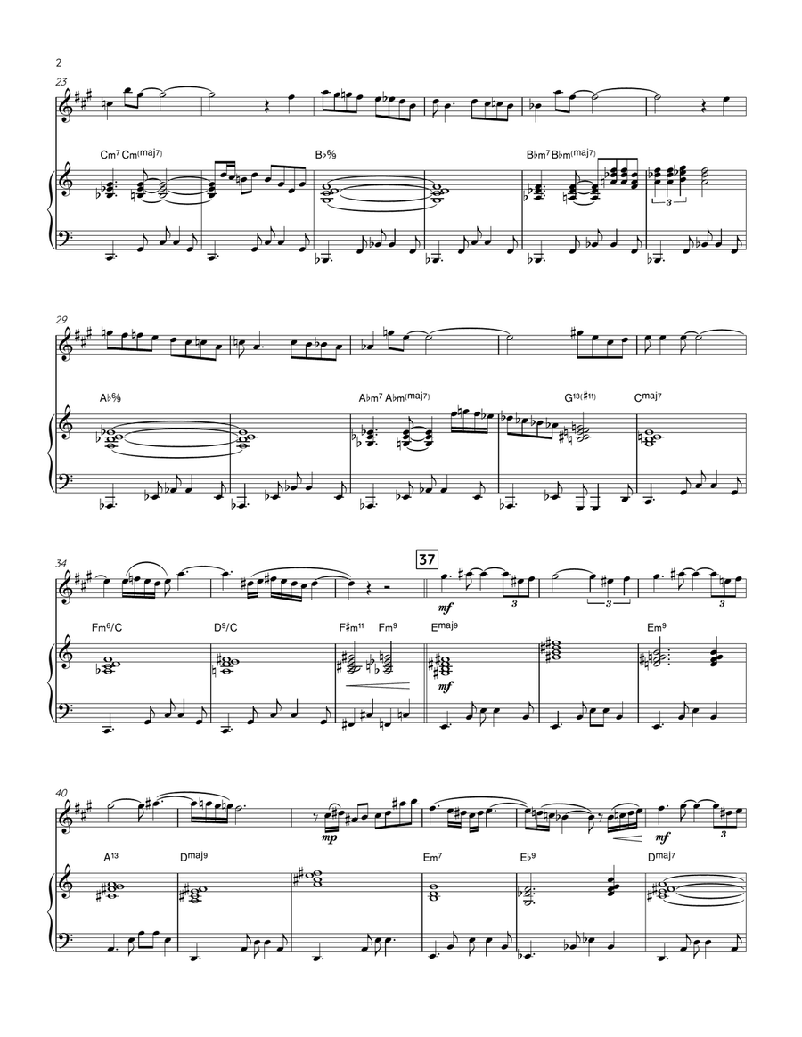 Midnight Sun Midnight Sun Alto Saxophone scores gallery preview page 2