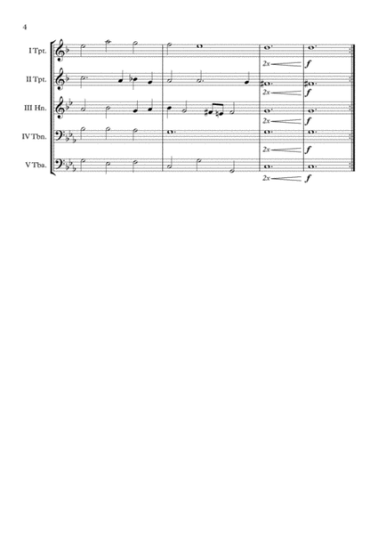 Galliard PGA 30 (Anthony Holborne) Brass Quintet arr. Adrian Wagner image number null