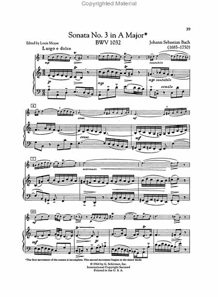 Bach Complete Flute Sonatas – Volumes 1 and 2 by Johann Sebastian Bach Flute Solo - Sheet Music