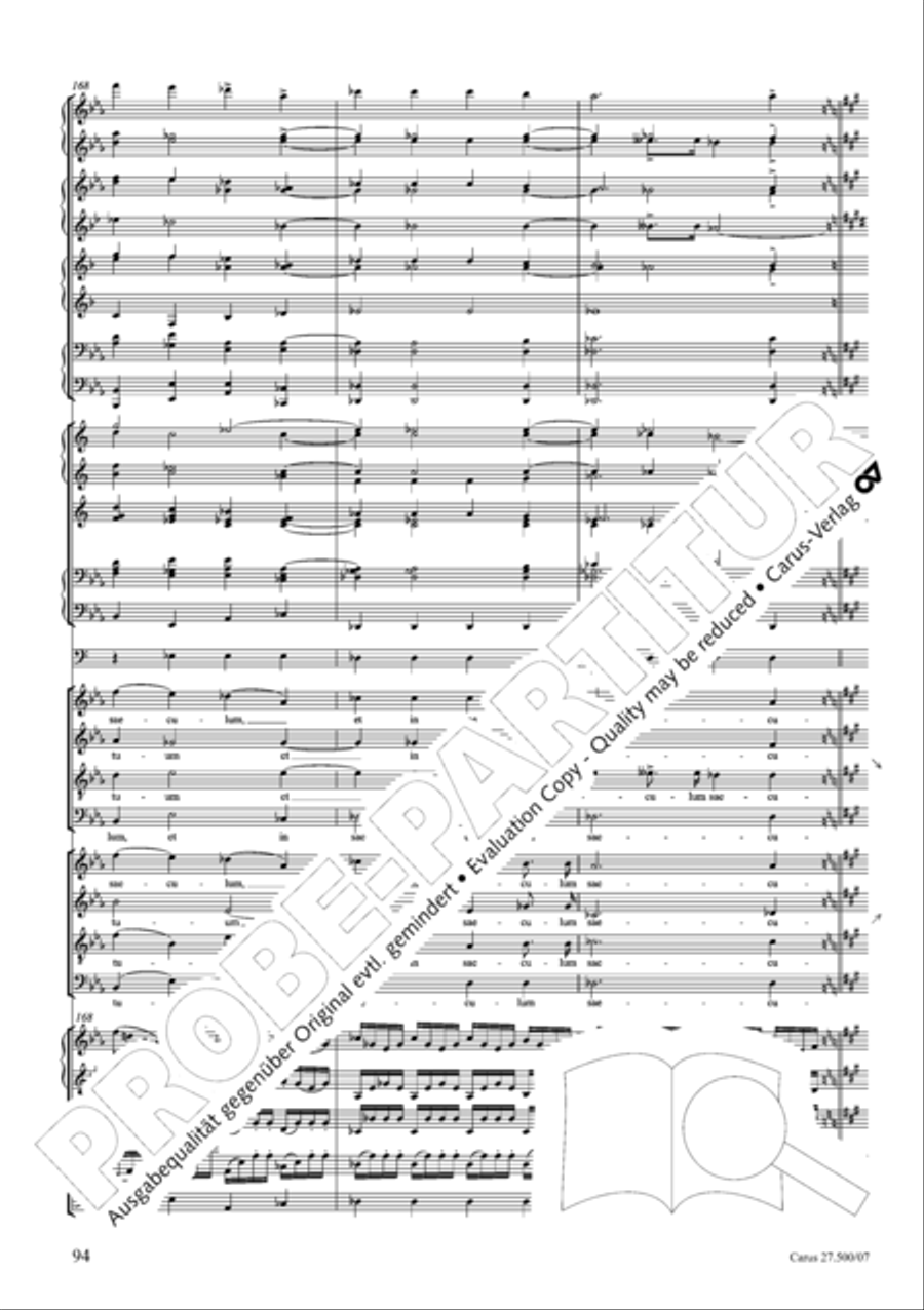 Quattro pezzi sacri Orchestra scores gallery preview page 95