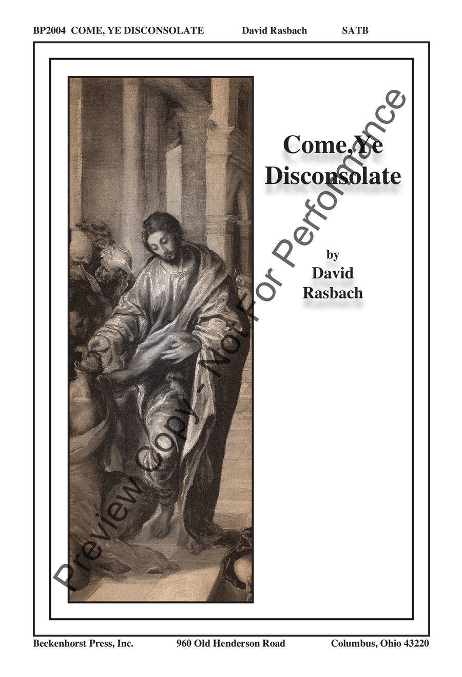 Come, Ye Disconsolate 4-Part scores gallery preview page 2