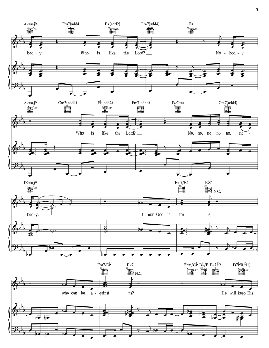 Who Is Like The Lord Acoustic Guitar scores gallery preview page 3