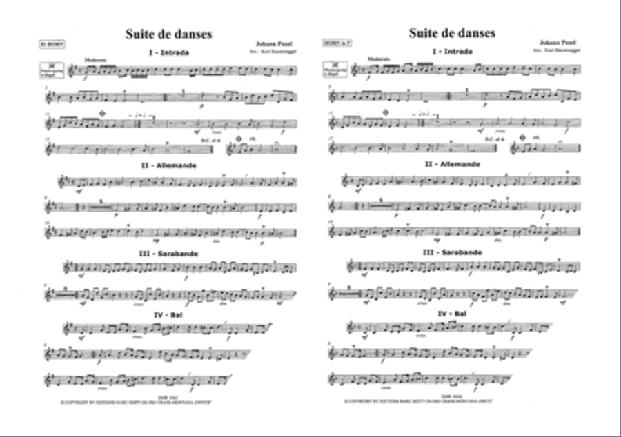 Suite de Danses Horn scores gallery preview page 3