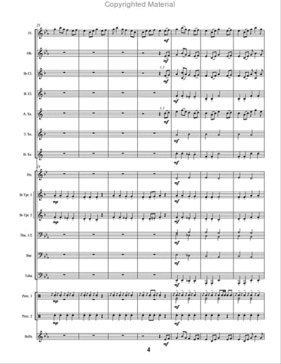 Southern Chorale & March Southern Chorale & March Concert Band scores gallery preview page 5