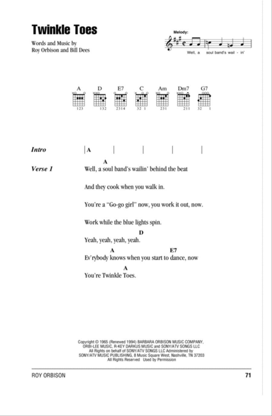 Twinkle Toes Twinkle Toes Acoustic Guitar scores gallery preview page 1