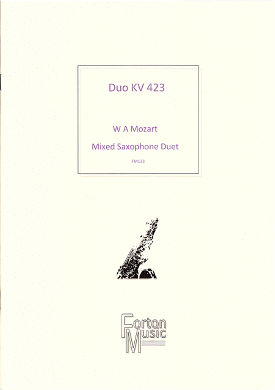 Duo KV423 Woodwind Duet scores gallery preview page 1