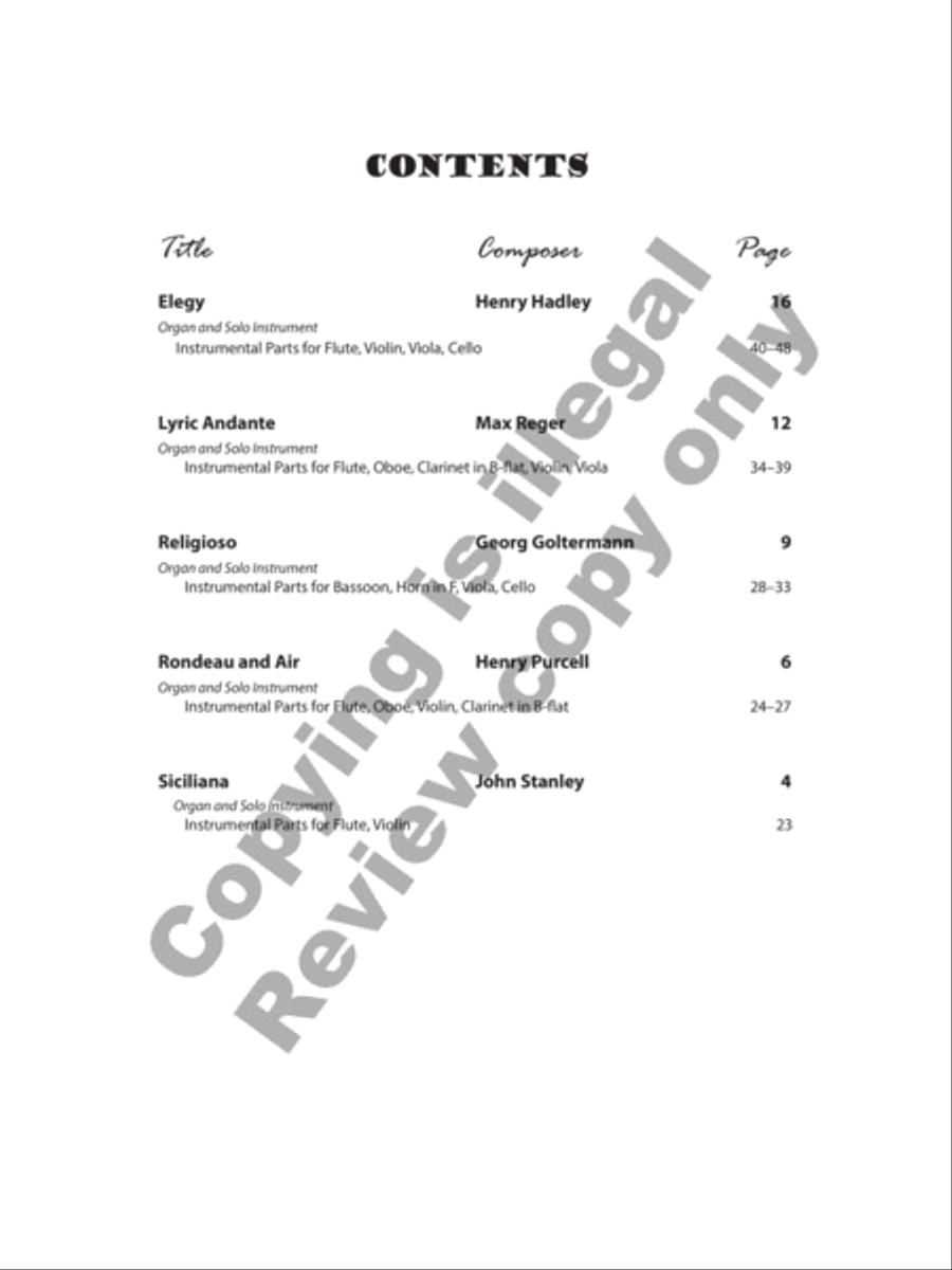 Organ Plus! Five Pieces for Organ + 1 or 2 Instruments, Volume 4 Organ scores gallery preview page 2