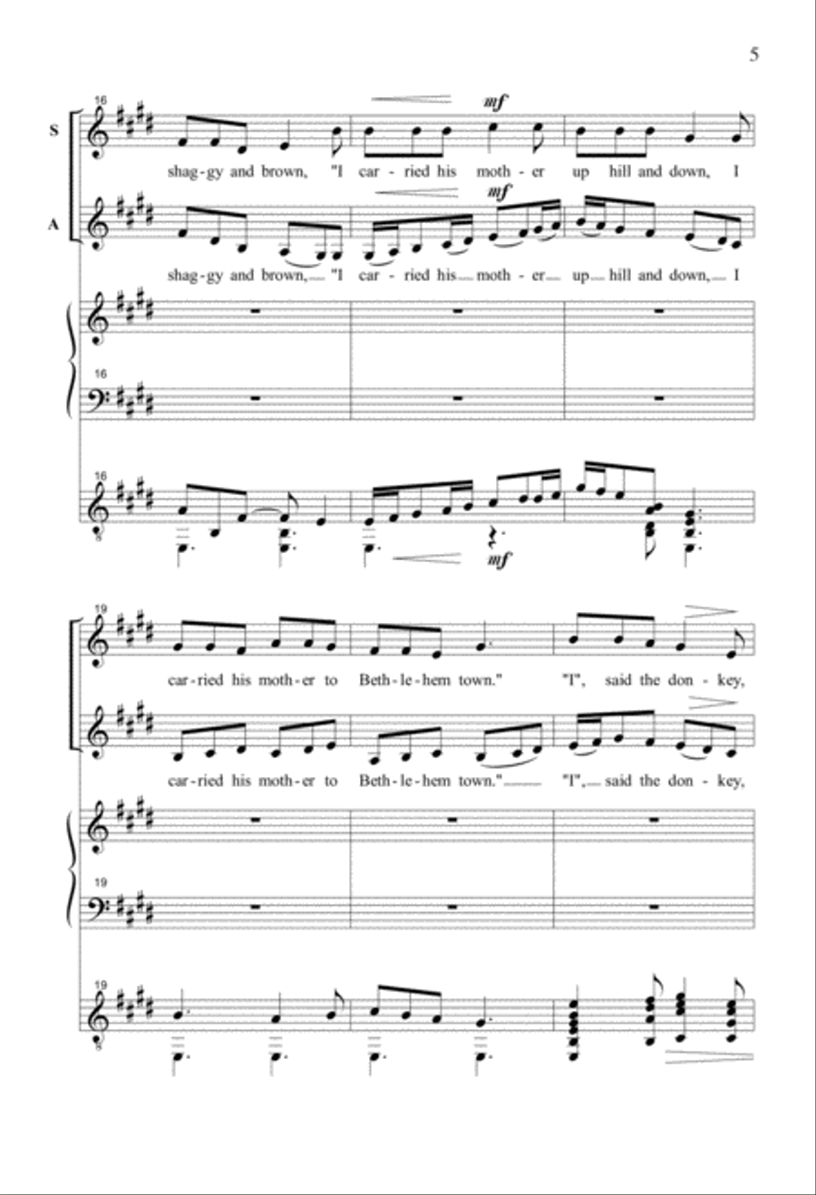 Friendly Beasts Friendly Beasts 4-Part scores gallery preview page 4