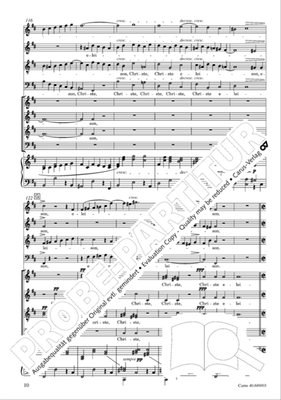 Missa solemnis Missa solemnis 4-Part scores gallery preview page 11
