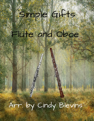 Book cover for Simple Gifts, for Flute and Oboe Duet