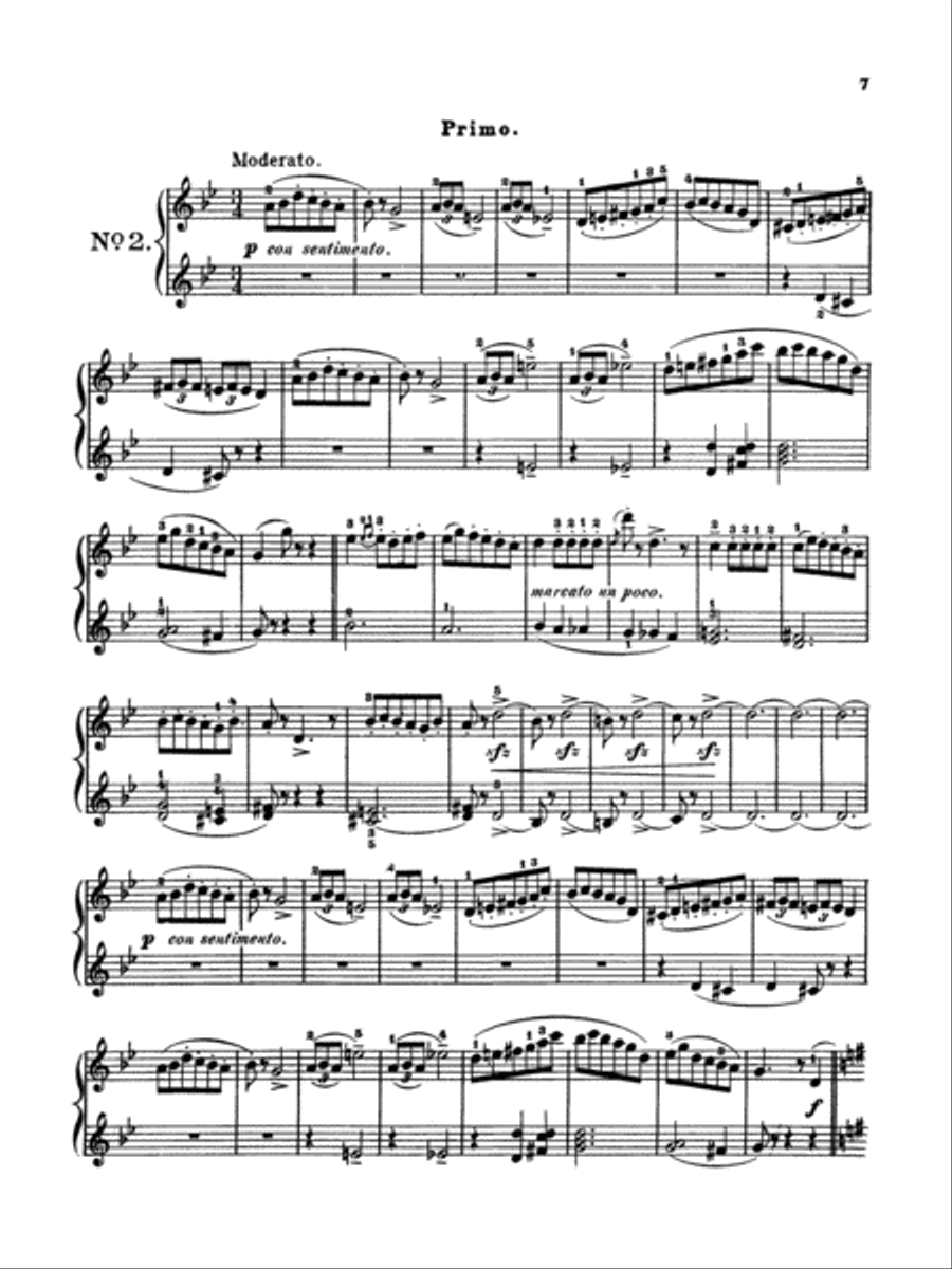 Moszkowski: Spanish Dances, Op. 12 Piano Duet scores gallery preview page 2