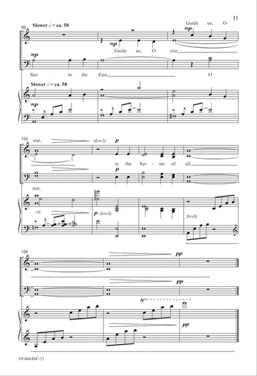 Star in the East 4-Part scores gallery preview page 11