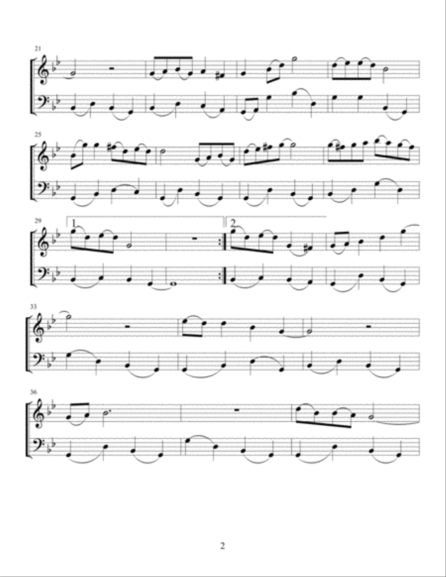Benedictus String Duet scores gallery preview page 3