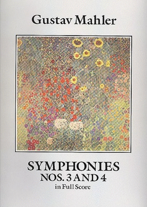 Book cover for Mahler - Symphonies No 3 & 4 Full Score