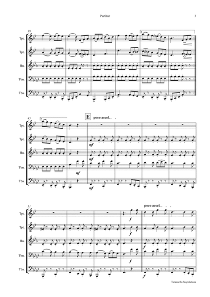 Tarantella Napoletana - Italian Folk Song - Brass Quintet