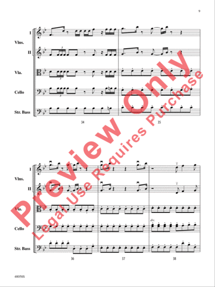 Selections from Hamilton String Orchestra scores gallery preview page 10
