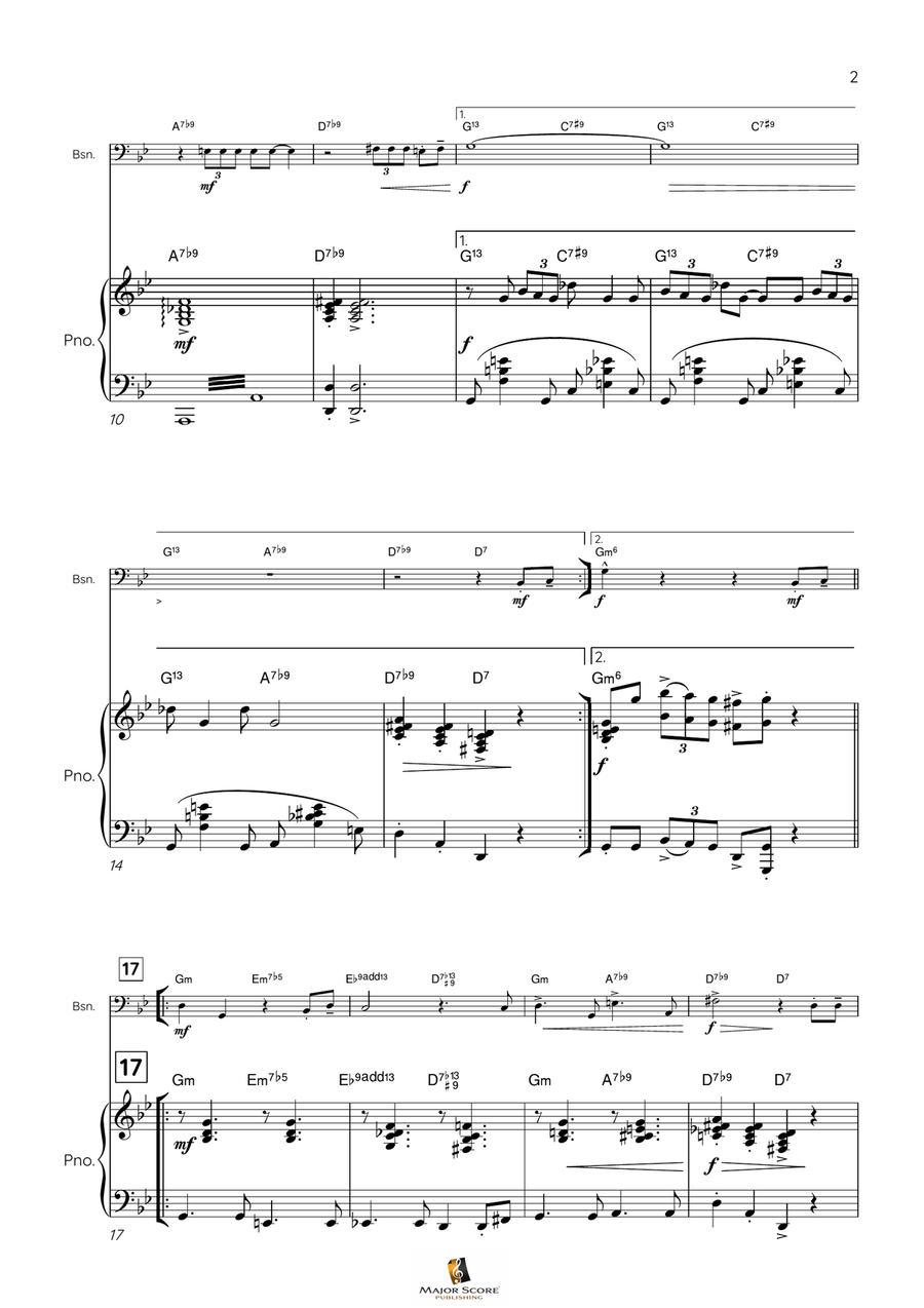You're A Mean One, Mr. Grinch Bassoon scores gallery preview page 3