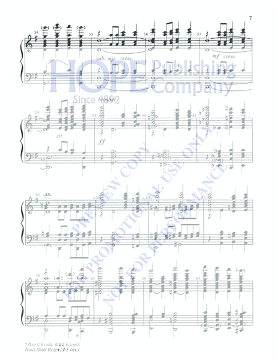 Jesus Shall Reign 5-Octaves scores gallery preview page 7