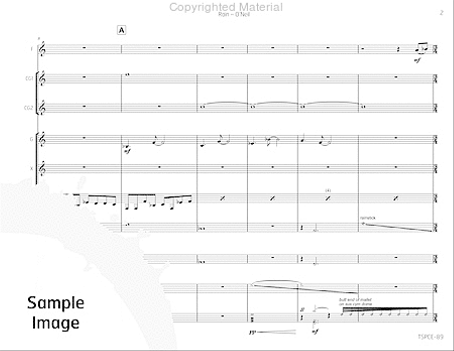 Rain Percussion Ensemble scores gallery preview page 6