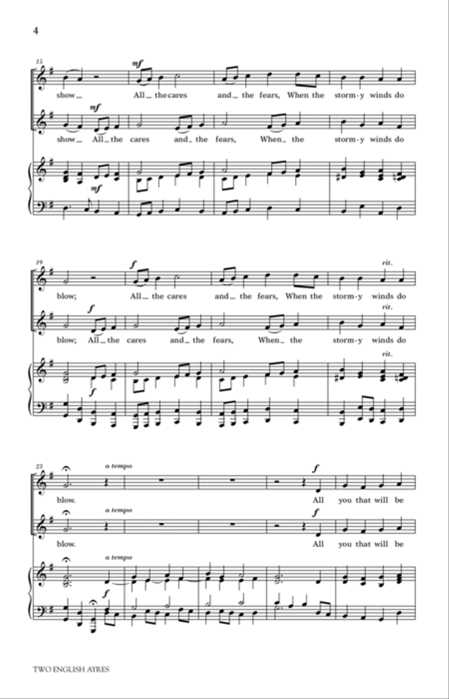 Two English Ayres 2-Part scores gallery preview page 2