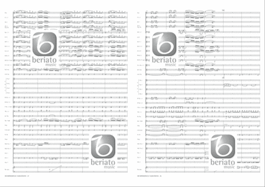 Humperdinck Variations Concert Band scores gallery preview page 19