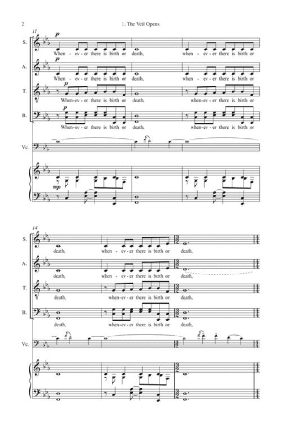 The Sacred Veil 4-Part scores gallery preview page 11