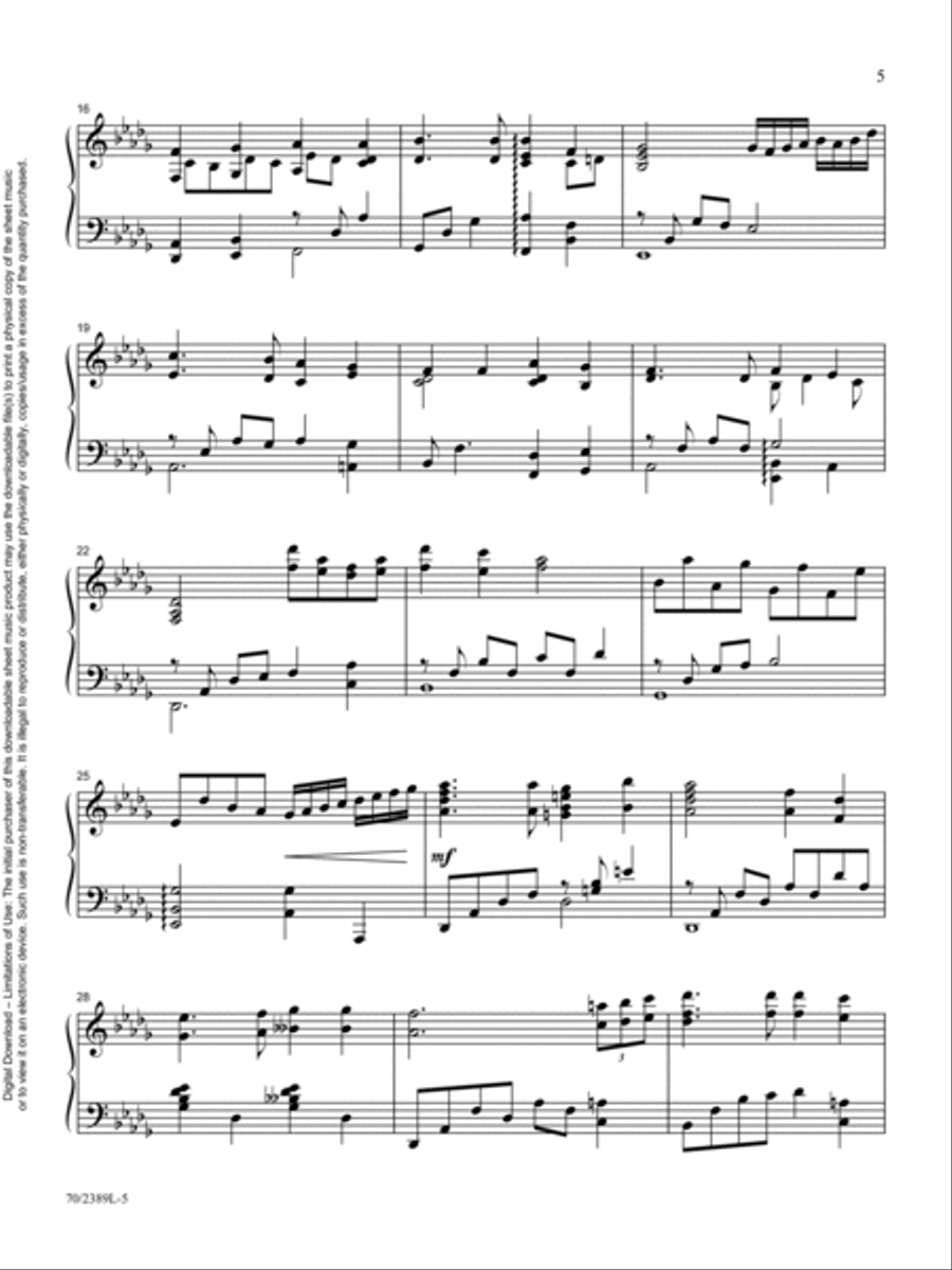 The Rugged Cross, the Empty Tomb Piano Solo scores gallery preview page 5