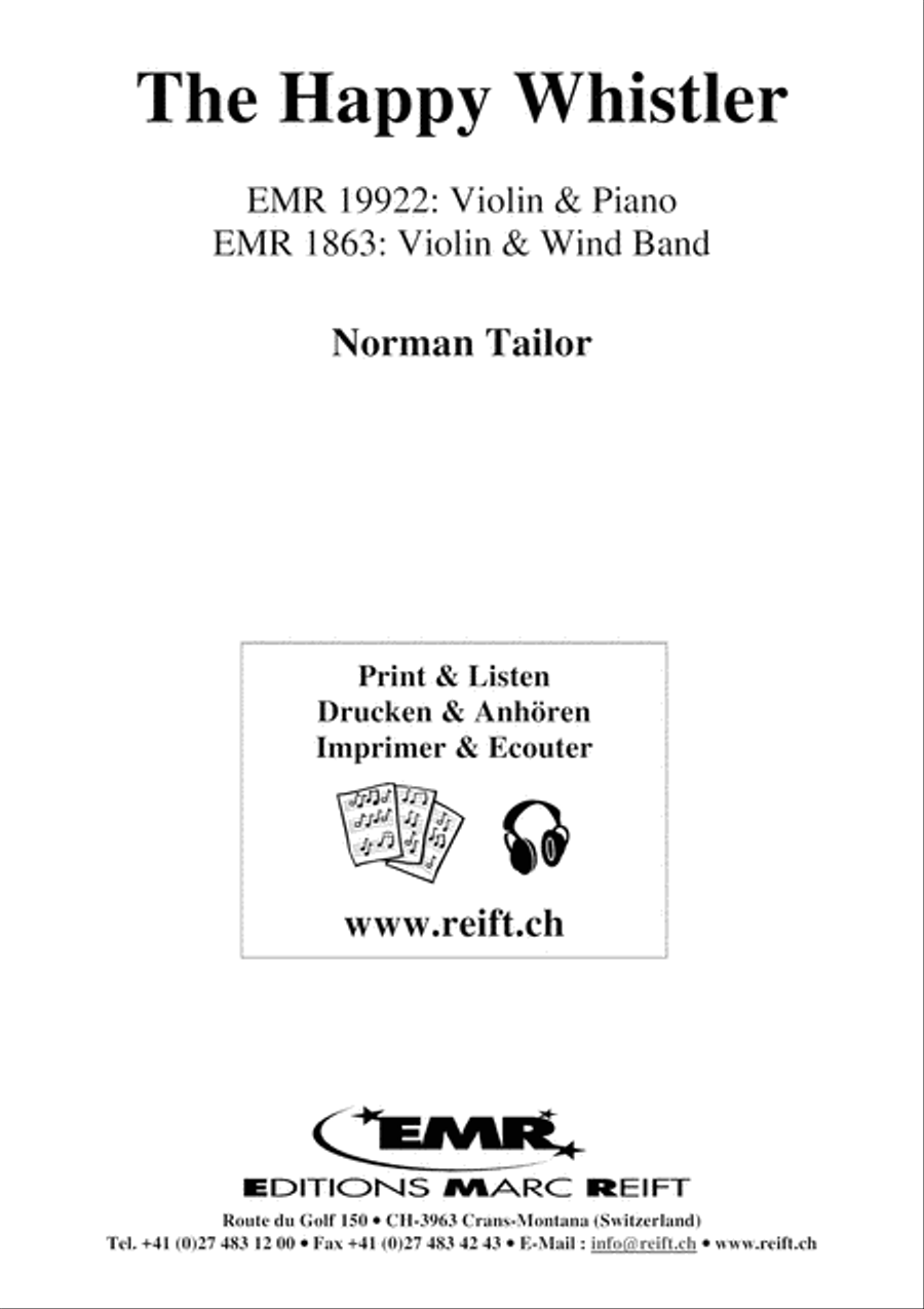The Happy Whistler Violin Solo scores gallery preview page 1