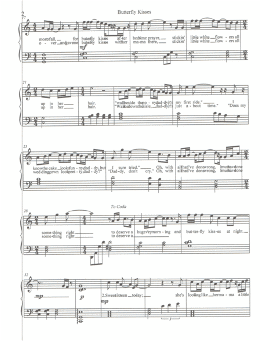 Butterfly Kisses Butterfly Kisses Small Ensemble scores gallery preview page 2