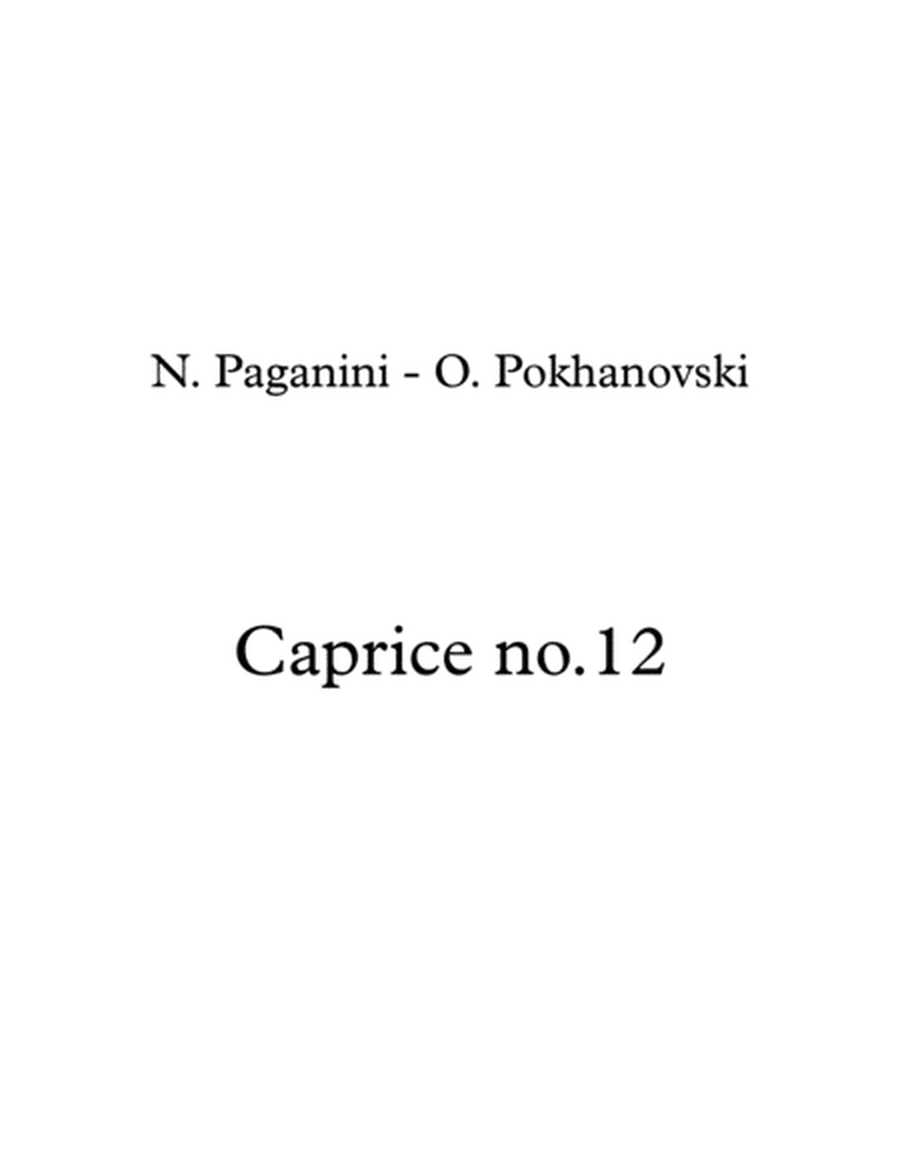 Paganini-Pokhanovski 24 Caprices: #12 for violin and piano image number null