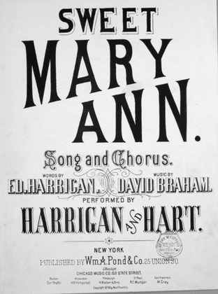 Sweet Mary Ann. Song and Chorus