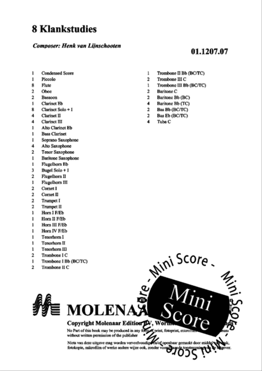 8 Klankstudies Concert Band scores gallery preview page 4