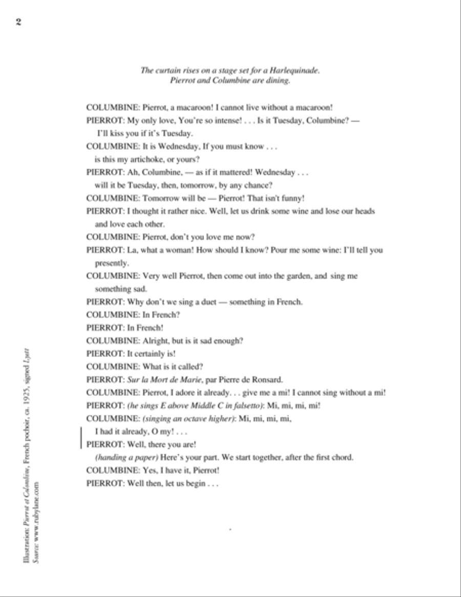 Pierrot and Columbine Small Ensemble scores gallery preview page 2