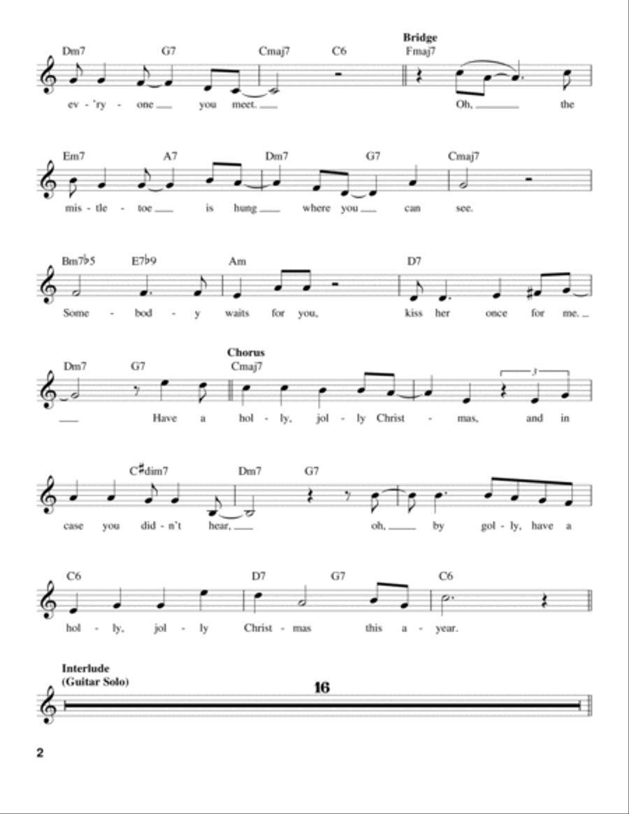 A Holly Jolly Christmas Voice scores gallery preview page 2