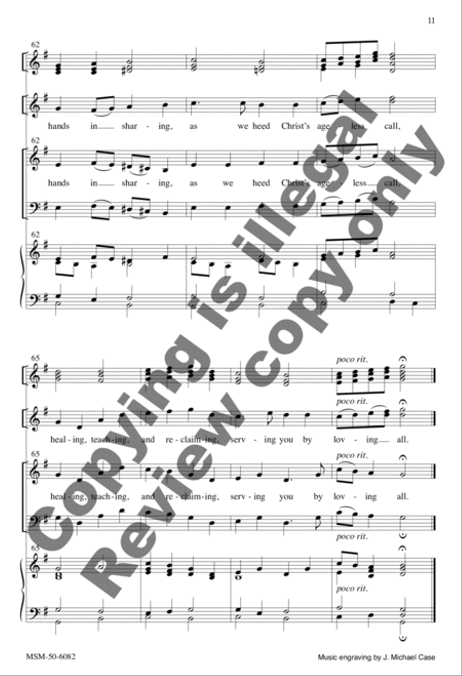 God, Whose Giving Knows No Ending 4-Part scores gallery preview page 11