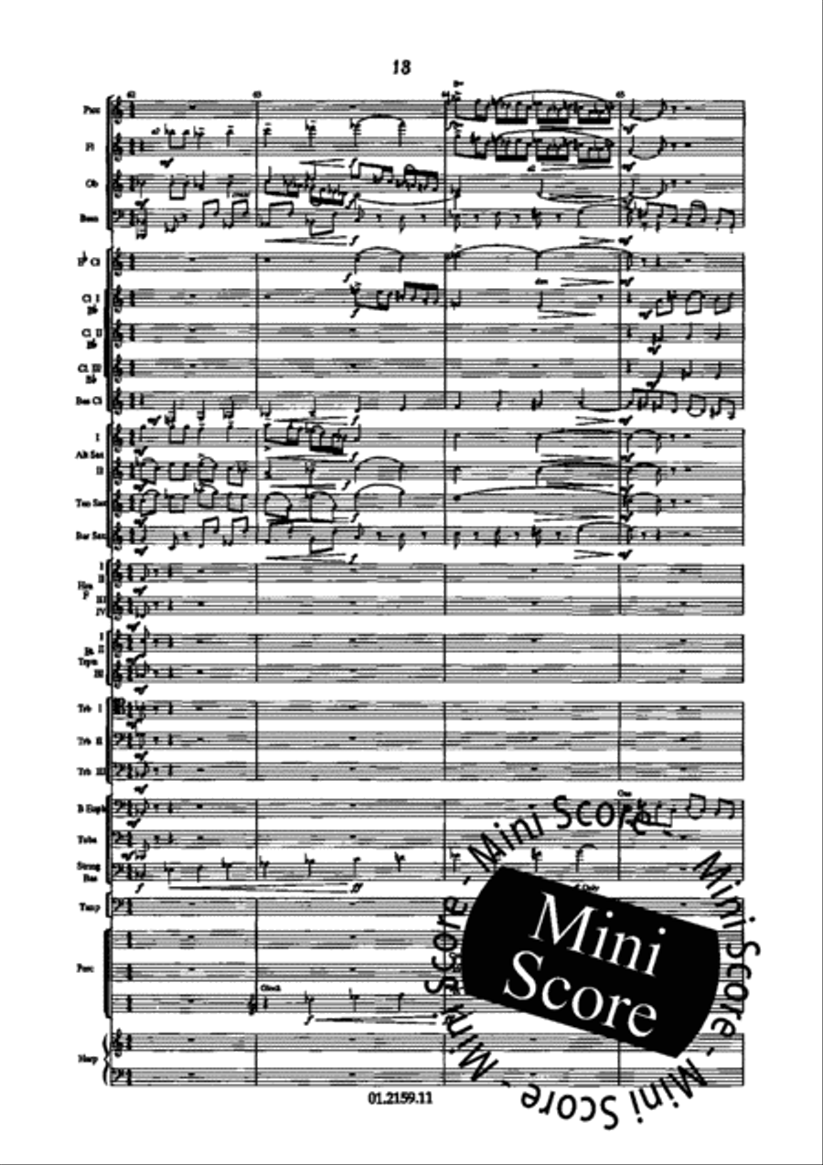 Dance Suite Concert Band scores gallery preview page 21