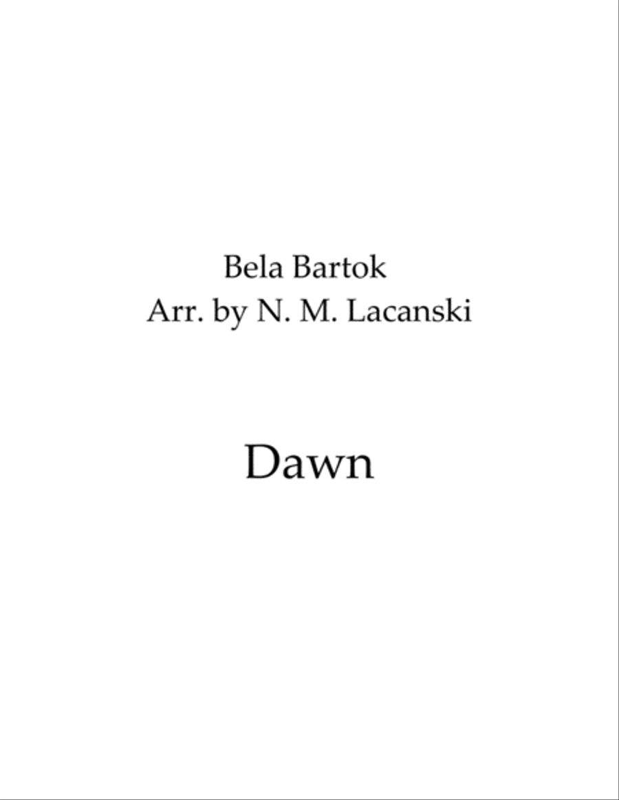 Dawn String Quartet scores gallery preview page 1