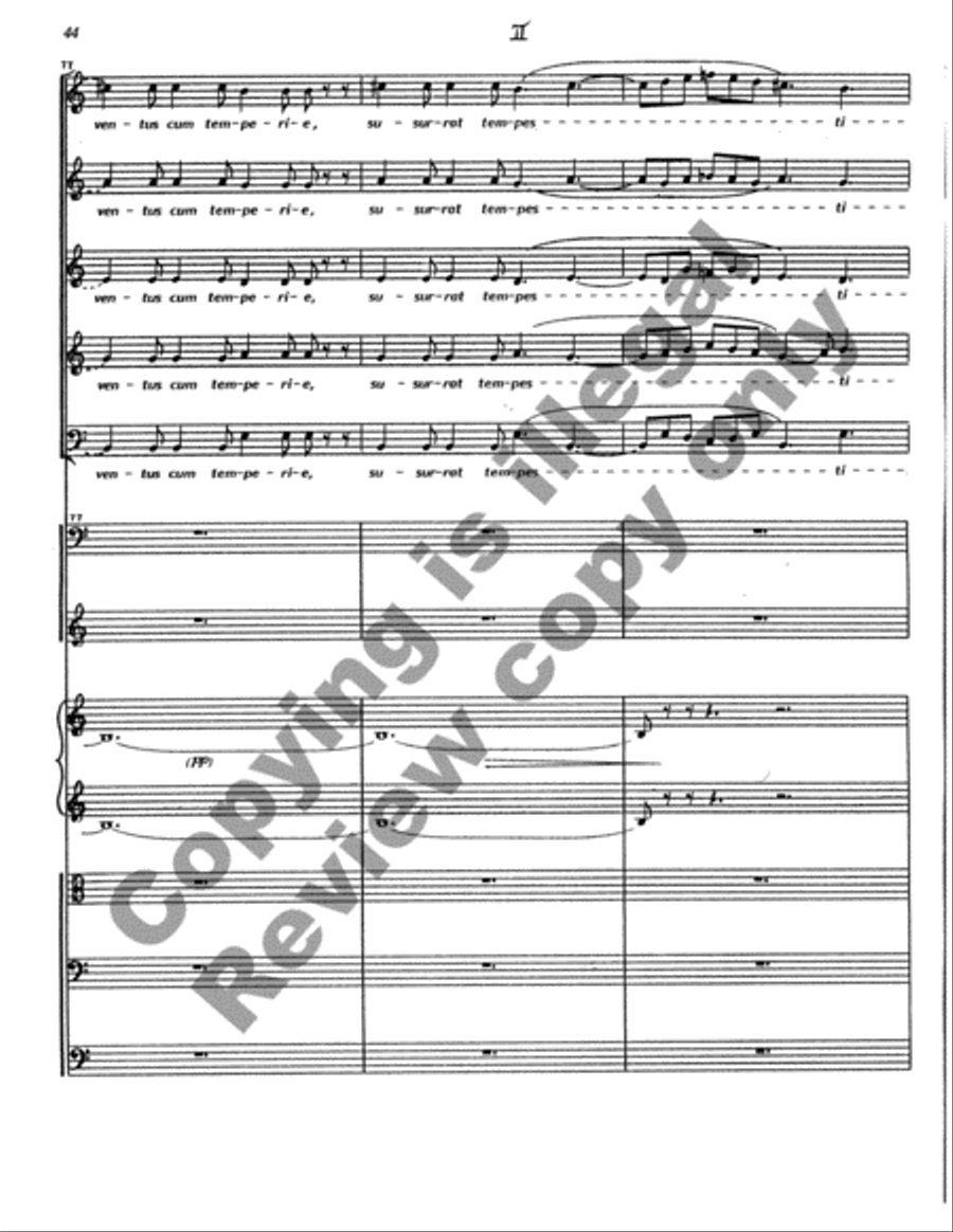 Cantata Rustica (Full/Choral Score) Choir scores gallery preview page 121