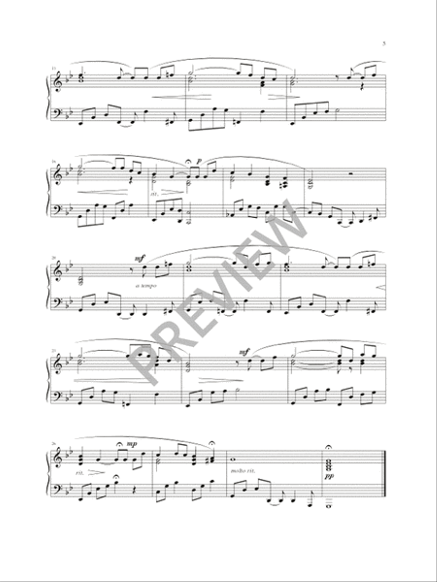 Fourteen American Spirituals and Hymns Piano Solo scores gallery preview page 7