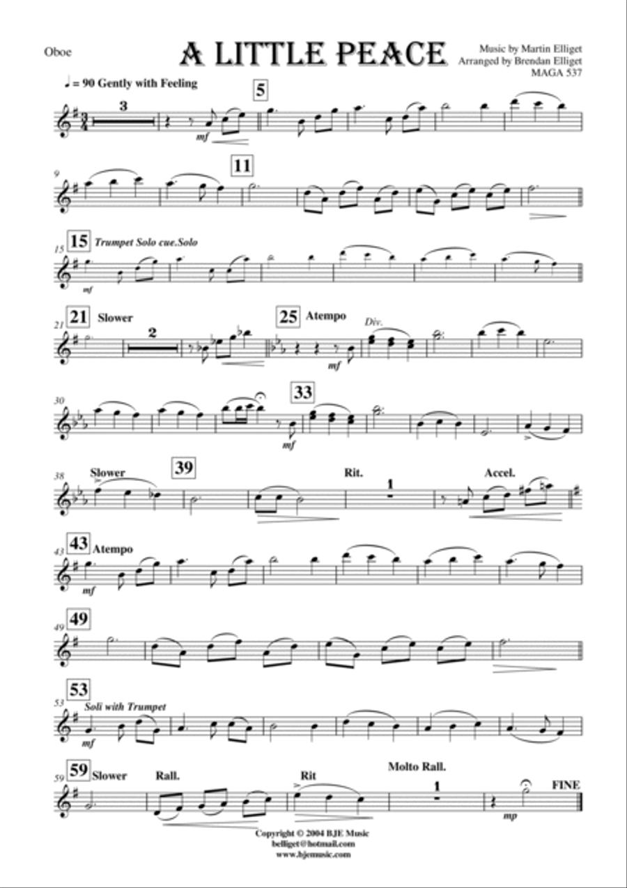A Little Peace - Orchestra Full Orchestra scores gallery preview page 3