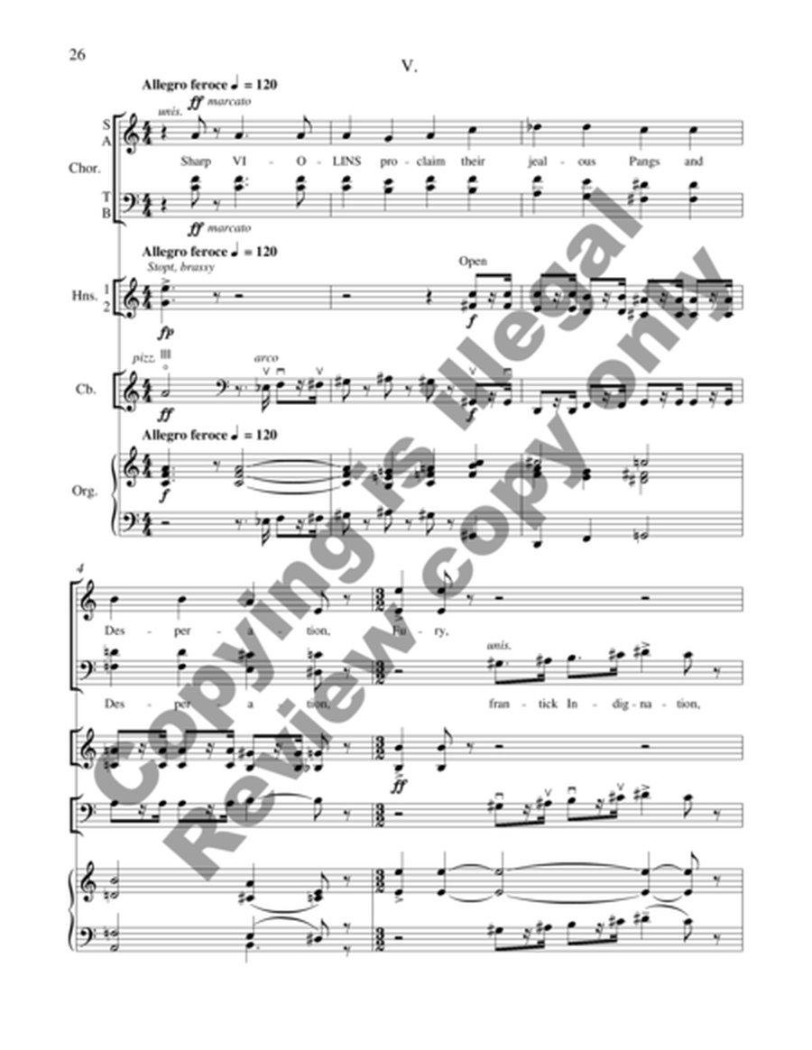 A Song for St. Cecilia's Day (Full Score)