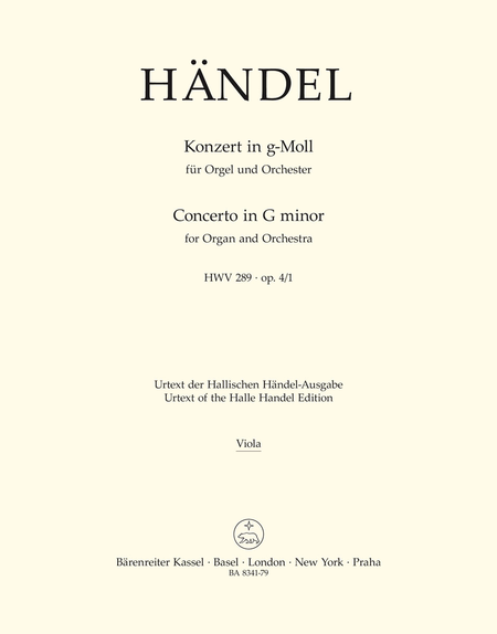 Concerto in G minor for Organ and Orchestra