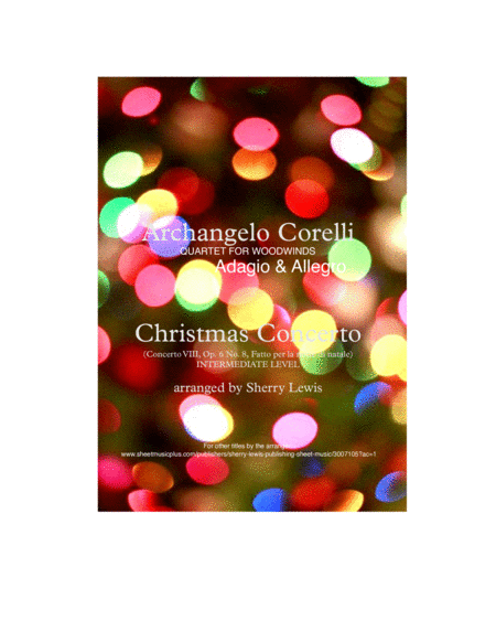 CHRISTMAS CONCERTO - WOODWIND QUARTET - Adagio and Allegro Movements, Concerto VIII Op. 6 No. 8, Fa image number null