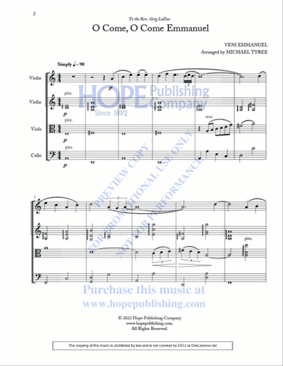 A String Quartet Christmas Vol 2 String Quartet scores gallery preview page 5